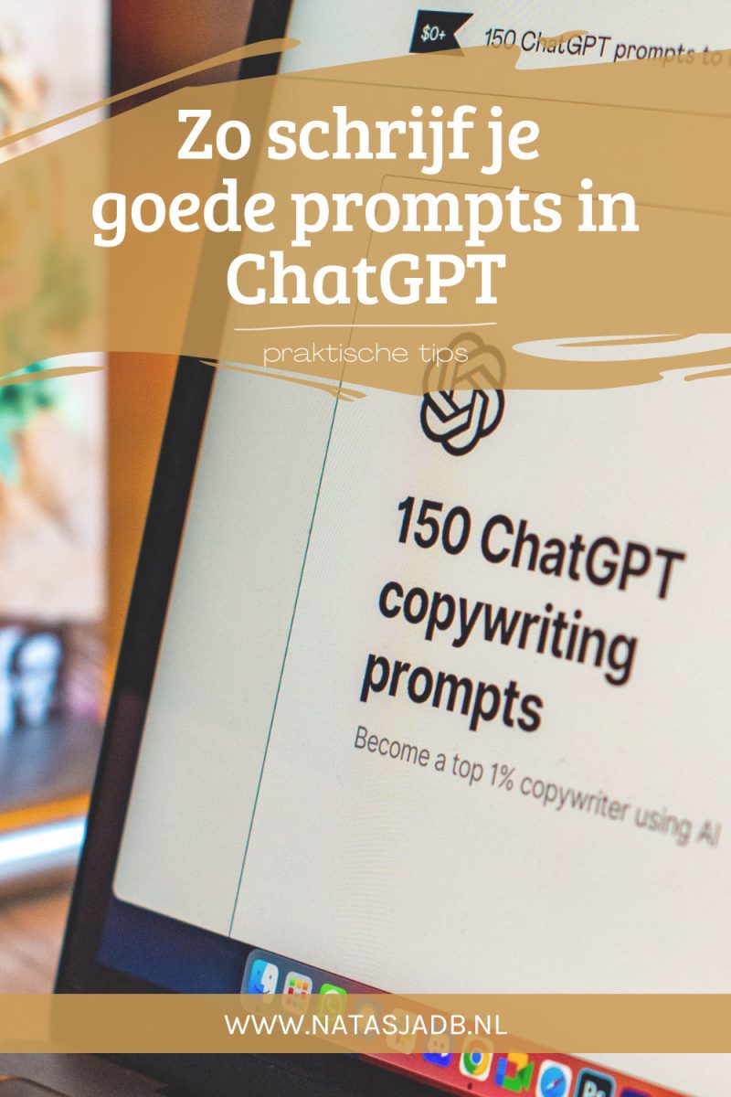 Zo schrijf je goede prompts in ChatGPT Een goede prompt voor ChatGPT moet duidelijk, specifiek en relevant zijn. Zo schrijf je goede prompts in ChatGPT: praktische tips en voorbeelden!
